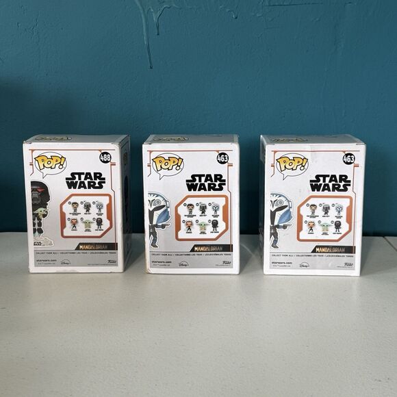 Funko Pop Star Wars Bo-Katan Kryze 463 and Dark Trooper w/ Grogu 488 Lot of 3 - Picture 5 of 6